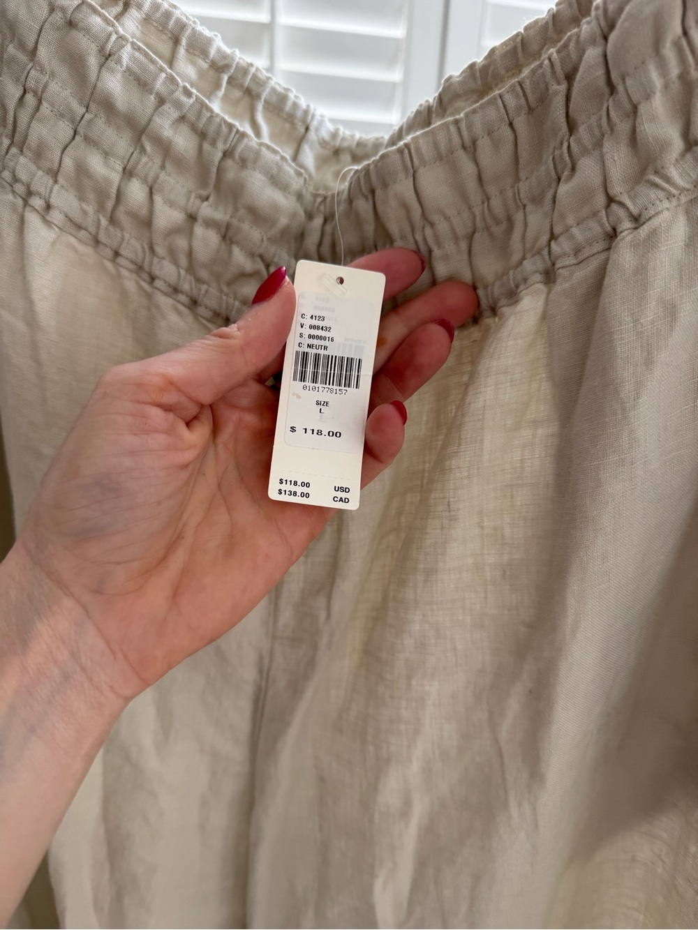 Anthropologie Somerset Linen Cropped Pants - Picture 2 of 5